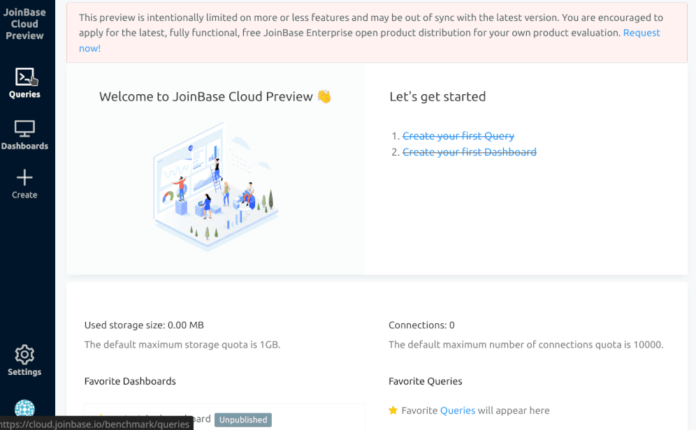 JoinBase Cloud Preview